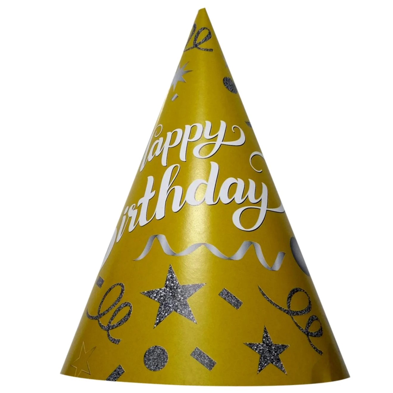 Happy Birthday Gold Huni Şapka