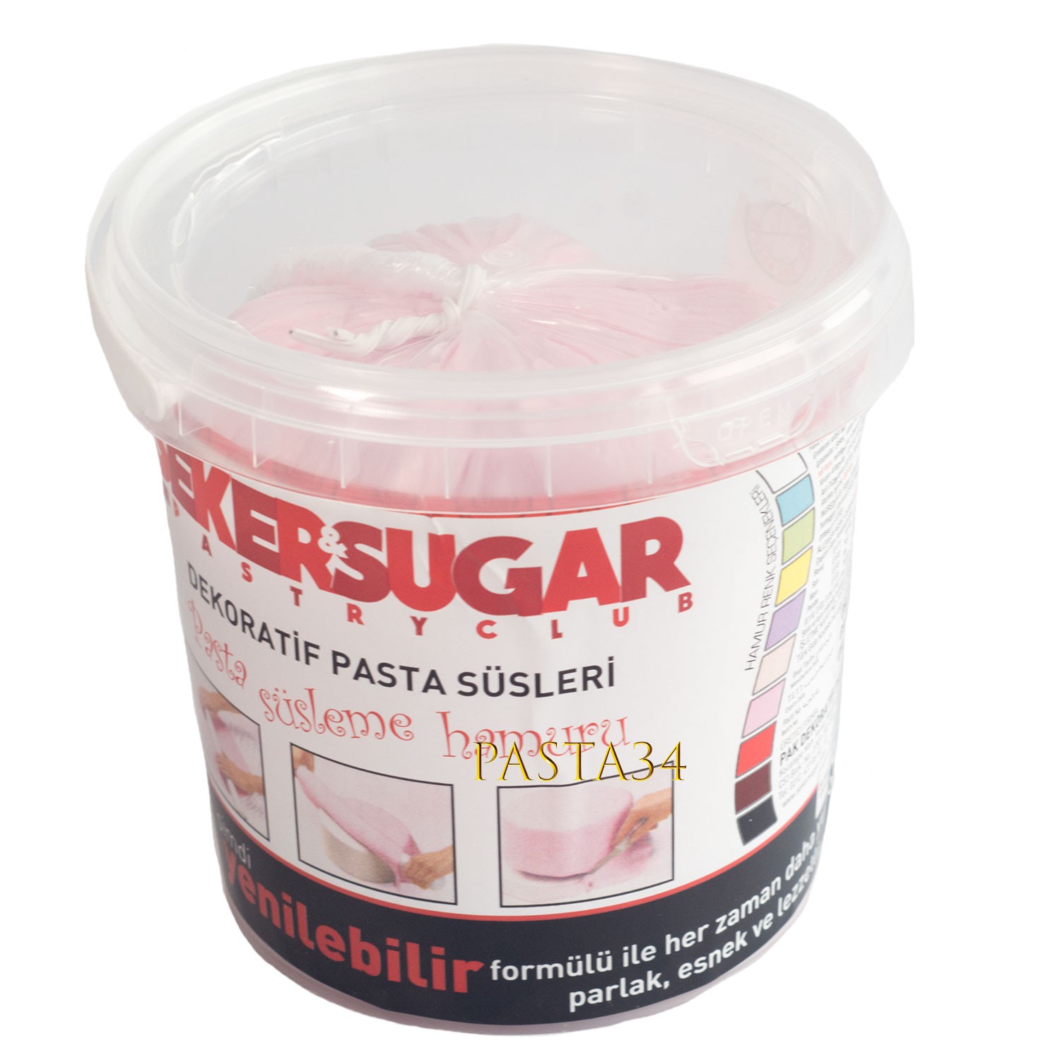 Şeker & Sugar Şeker Hamuru 500 Gr - Açık Pembe