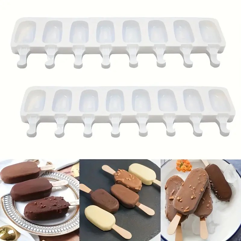 Silikon Dondurma Kalıbı Magnum 8'li