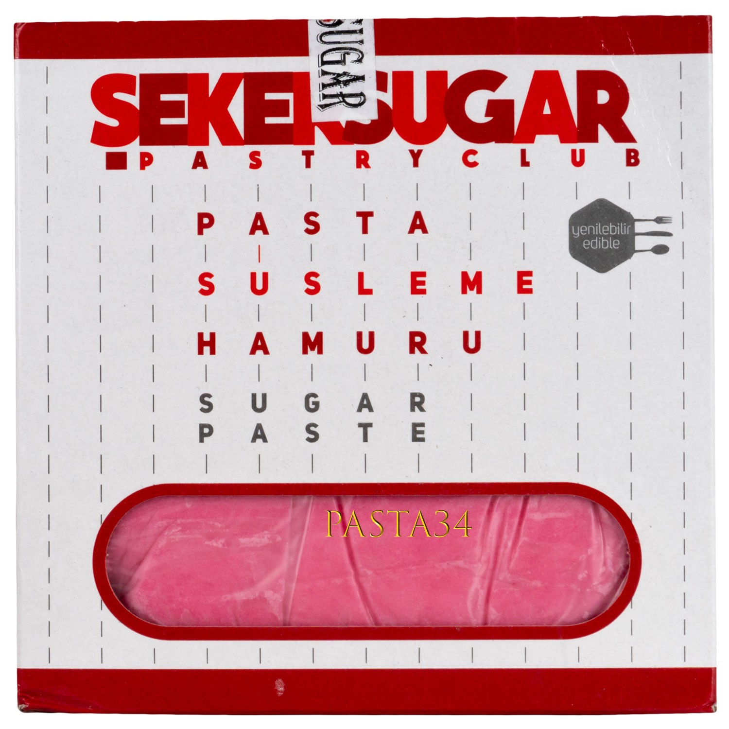 Şeker & Sugar Şeker Hamuru 500 Gr - Pembe