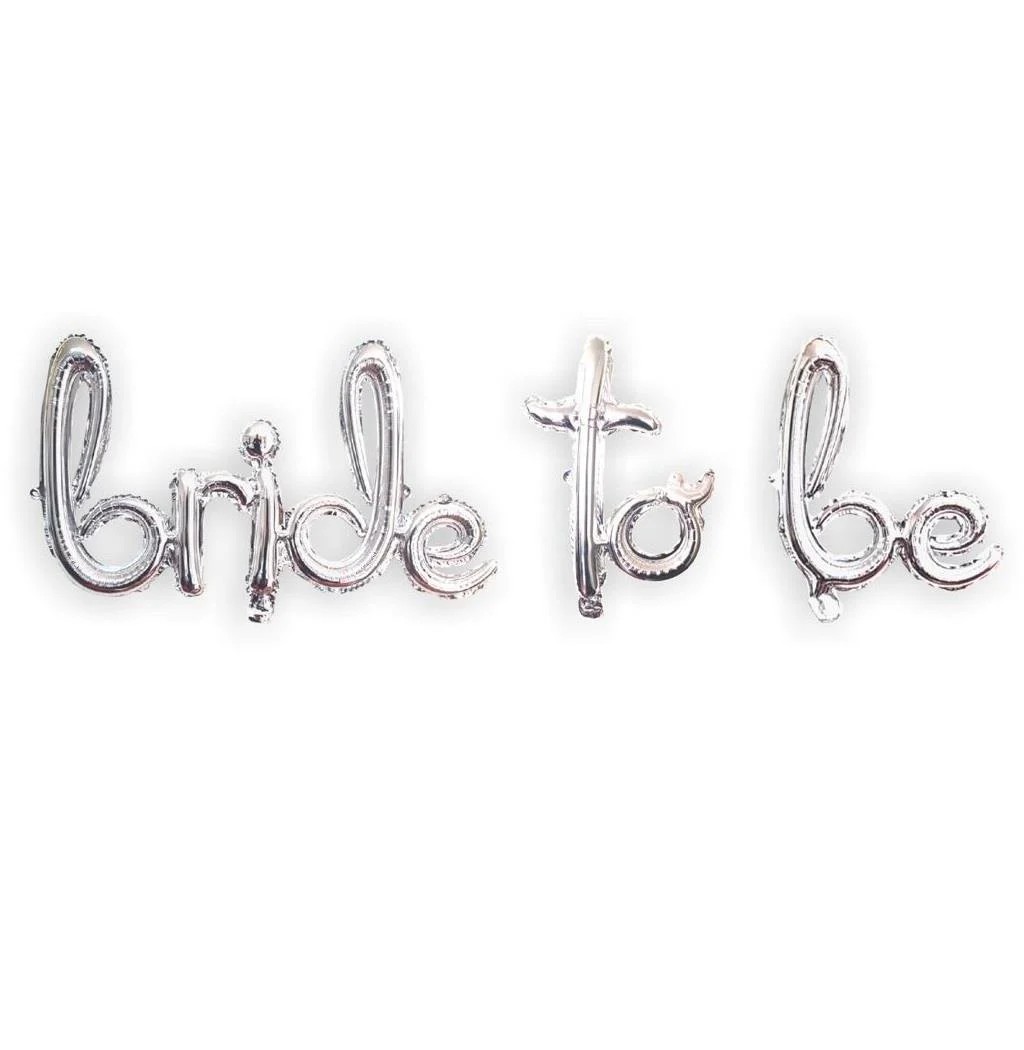 Folyo Balon El Yazılı Bride to Be Gümüş