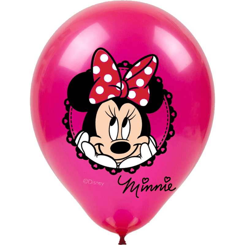Pastel Büyük Balon Minnie 5'li