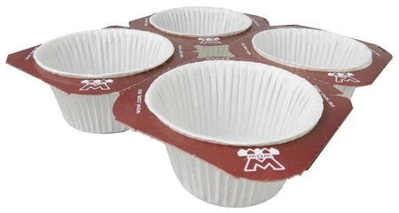 Cupcake Kapsül 4'lü Set Beyaz Tray