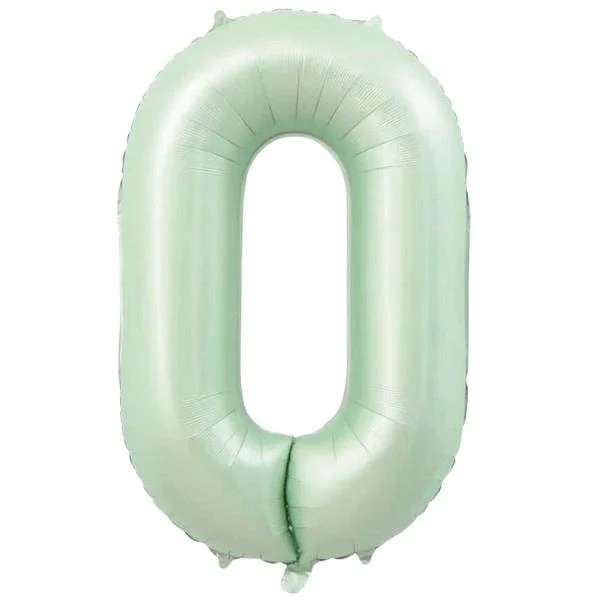 Folyo Balon Rakam Retro Yeşil 76 Cm 34 inç - 0