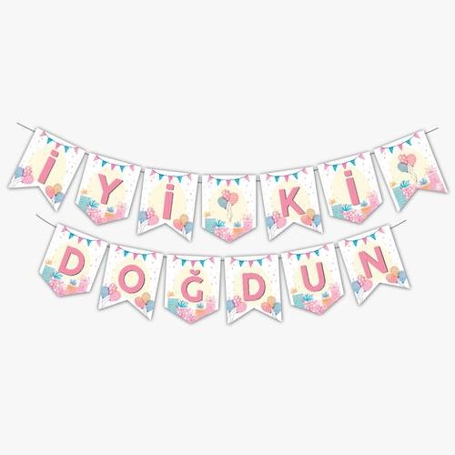 Zikzak Banner Soft İyi Ki Doğdun