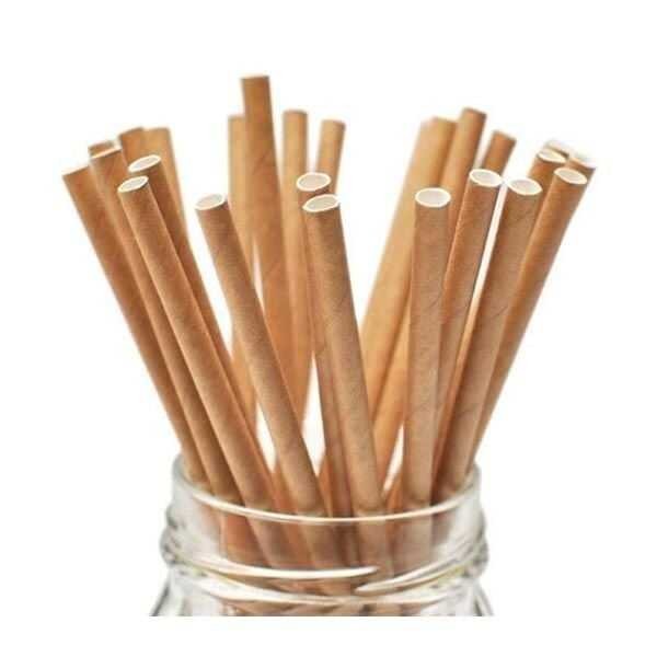 Kağıt Pipet 24'lü - Kraft