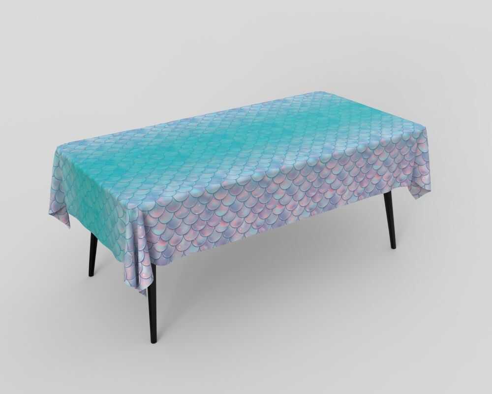 Masa Örtüsü Deniz Kızı Mermaid 137x187 Cm