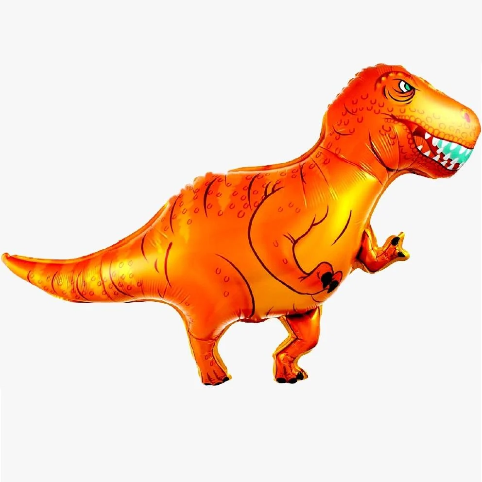 T-rex Jurassic Turuncu Dinazor Folyo Balon 41x104 cm