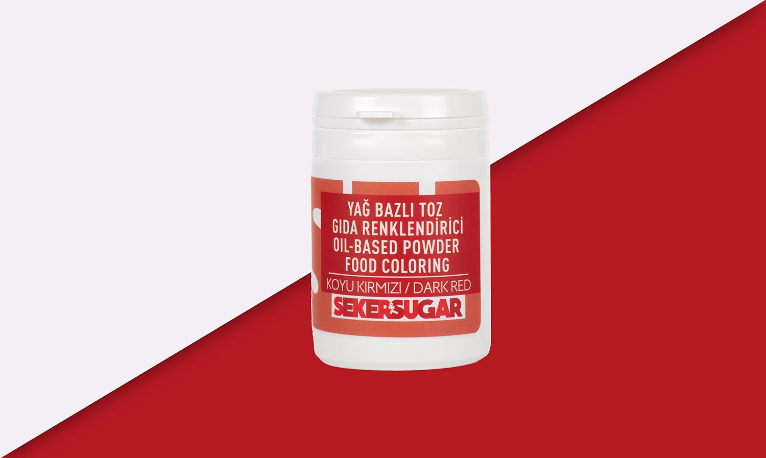 Şeker & Sugar Yağ Bazlı Toz Gıda Boyası 25 Gr - Koyu Kırmızı