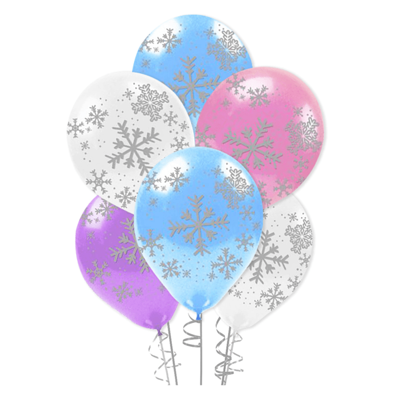 Snowflakes Kartanesi Büyük Balon 5'li