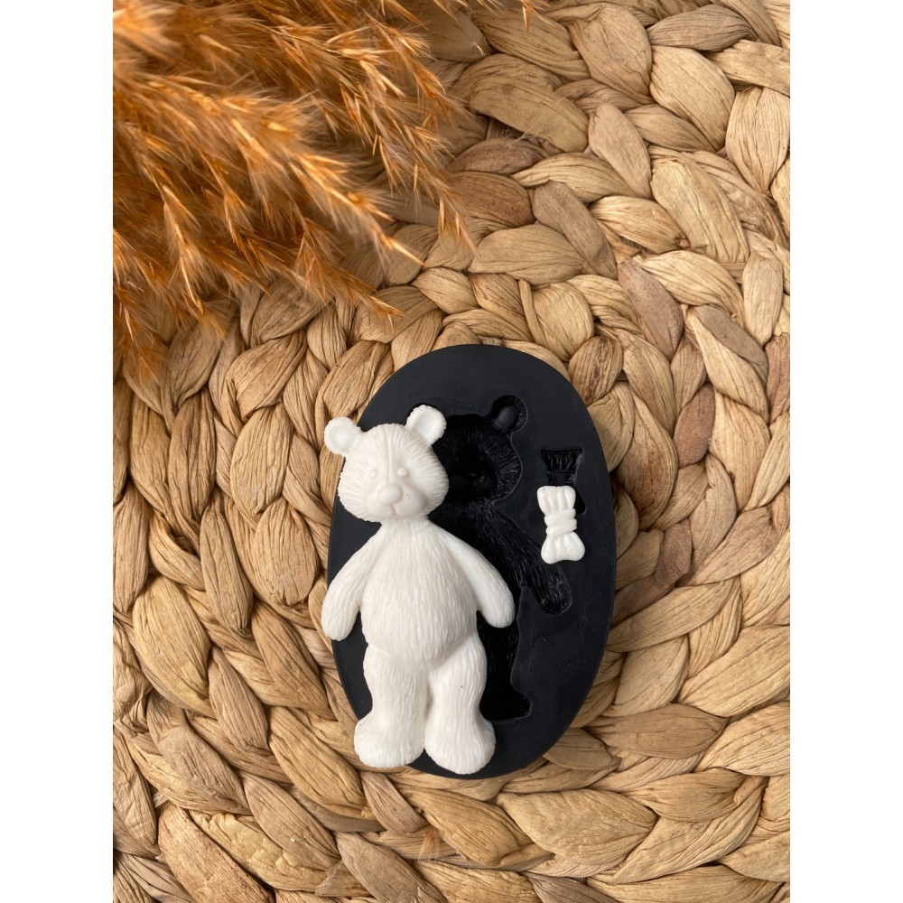 Papyonlu Ayıcık Silikon Kalıp 7x4.5 cm