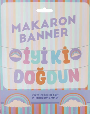 Kaligrafi İyiki Doğdun Makaron AR5886