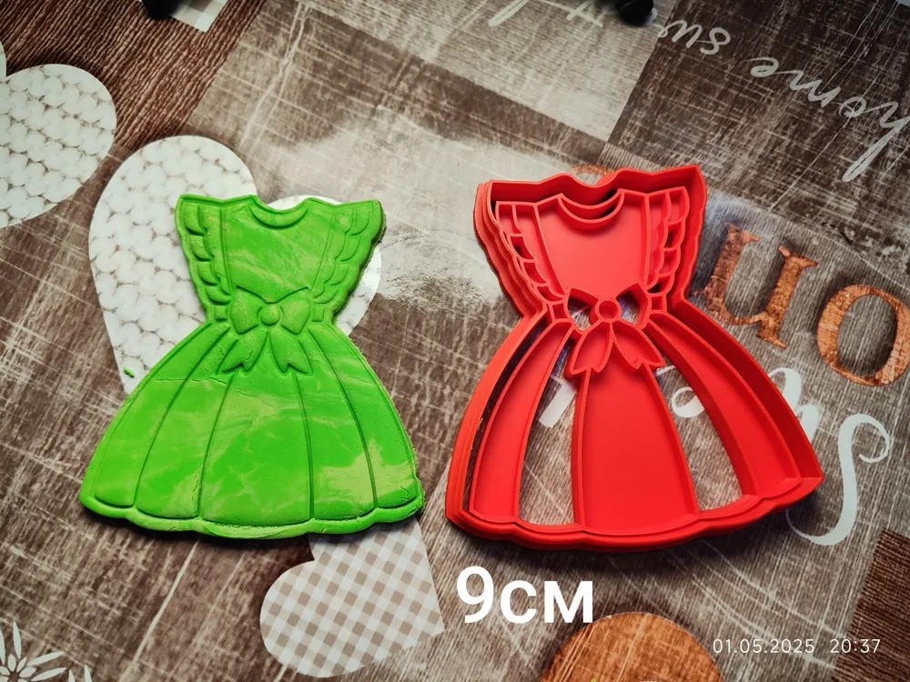 Özel Seri Kurabiye Kalıbı Kadın Elbise (2 Parça)
