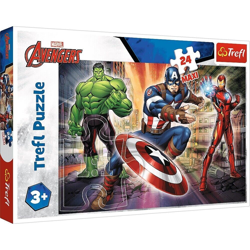 24 Parça Maxi Marvel The Avengers Puzzle