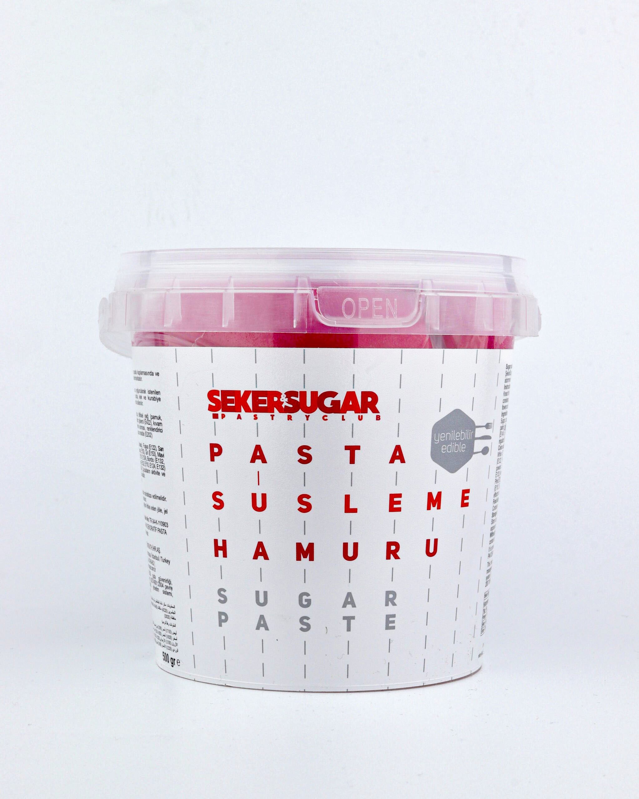 Şeker & Sugar Şeker Hamuru 500 Gr - Fuşya