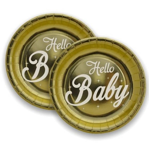 Karton Tabak Hello Baby Gold 6'li