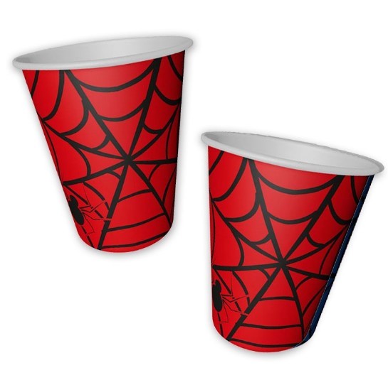 Karton Bardak Spiderman 8'li
