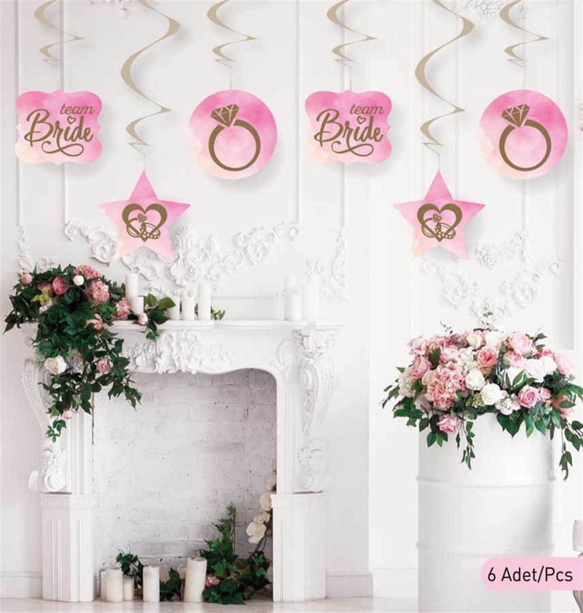 Sarkıt Süs Team Bride To Be 6'lı