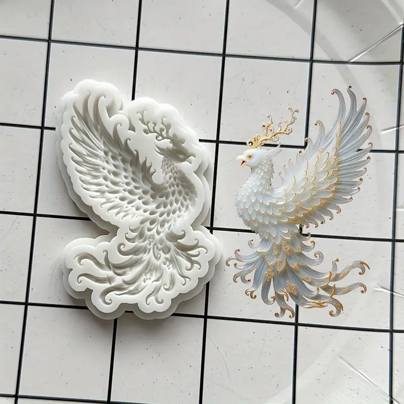 Zümrüdü Anka Kuşu Gıda Uyumlu Silikon Kalıp BZM61