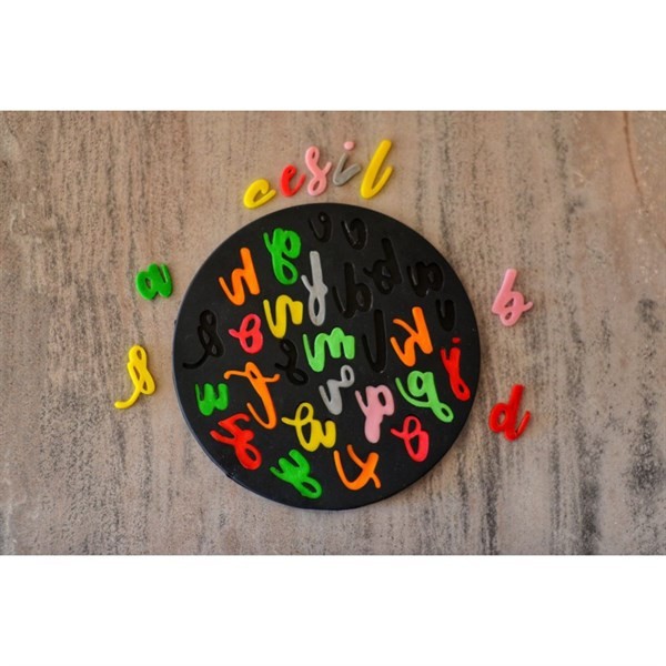 Kaligrafi Küçük Harfler Silikon Kalıp 18 Cm