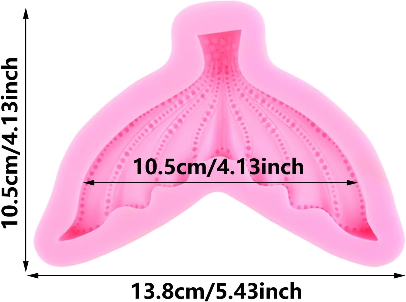 Deniz Kızı Kuyruğu Silikon Kalıp 10 cm 36G