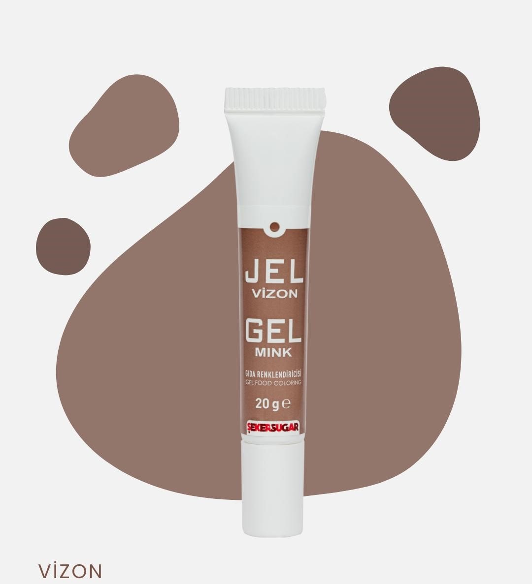 Şeker & Sugar Jel Gıda Boyası Tüp 20 Gr - vizon