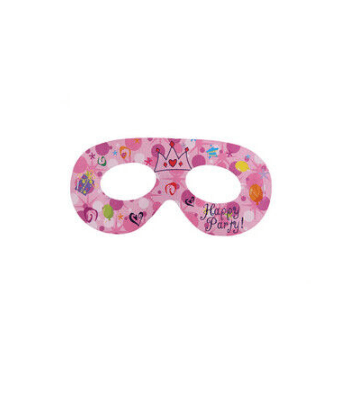 Maske Gözlük TaçlıI Happy Birthday Pembe 10'lu