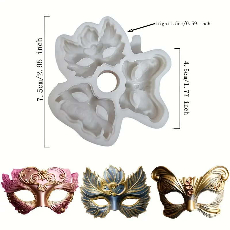 Maskeler Gıda Uyumlu Silikon Kalıp BZM48