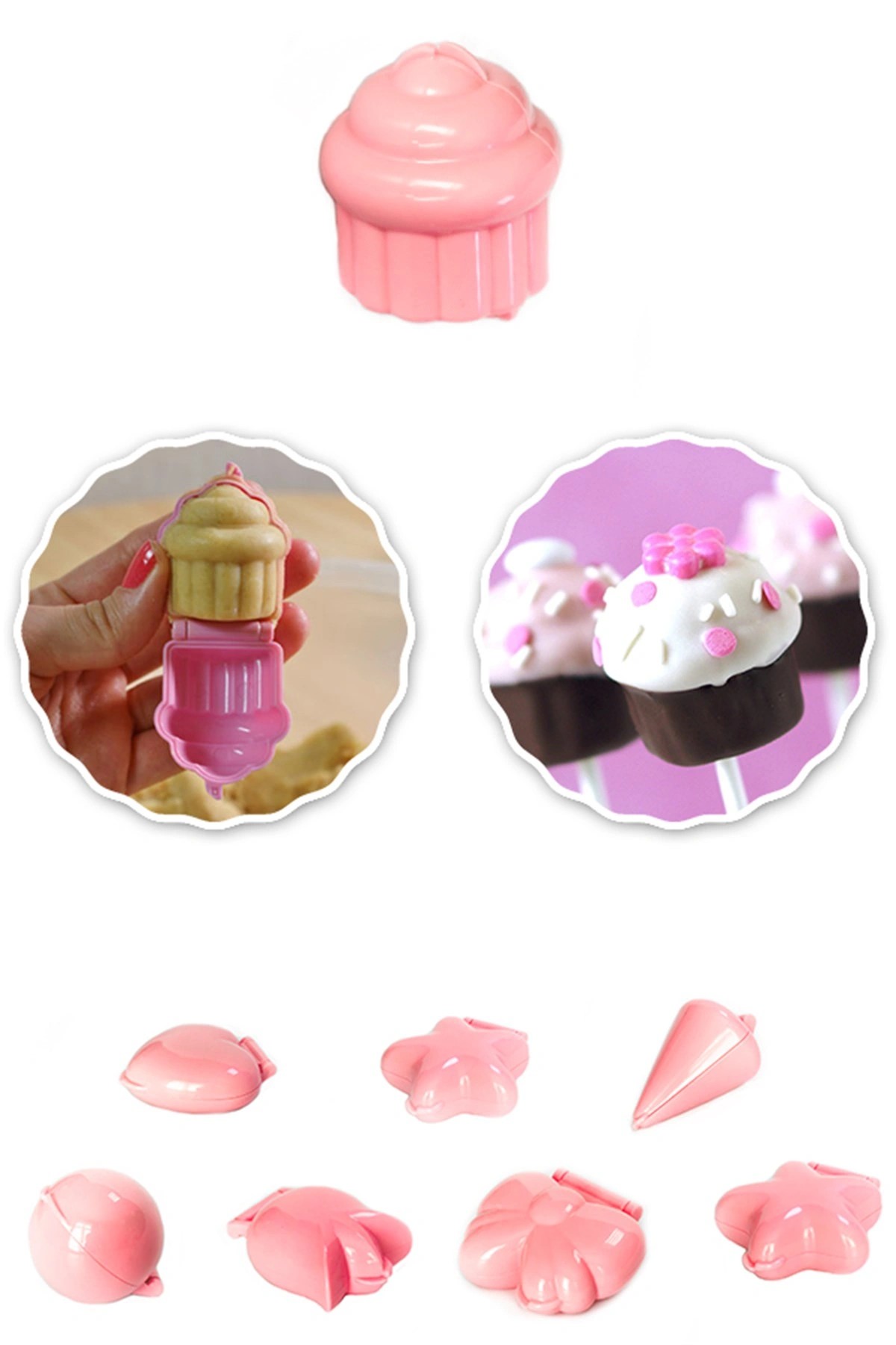 Mini Cake Pops Kalıbı Cupcake