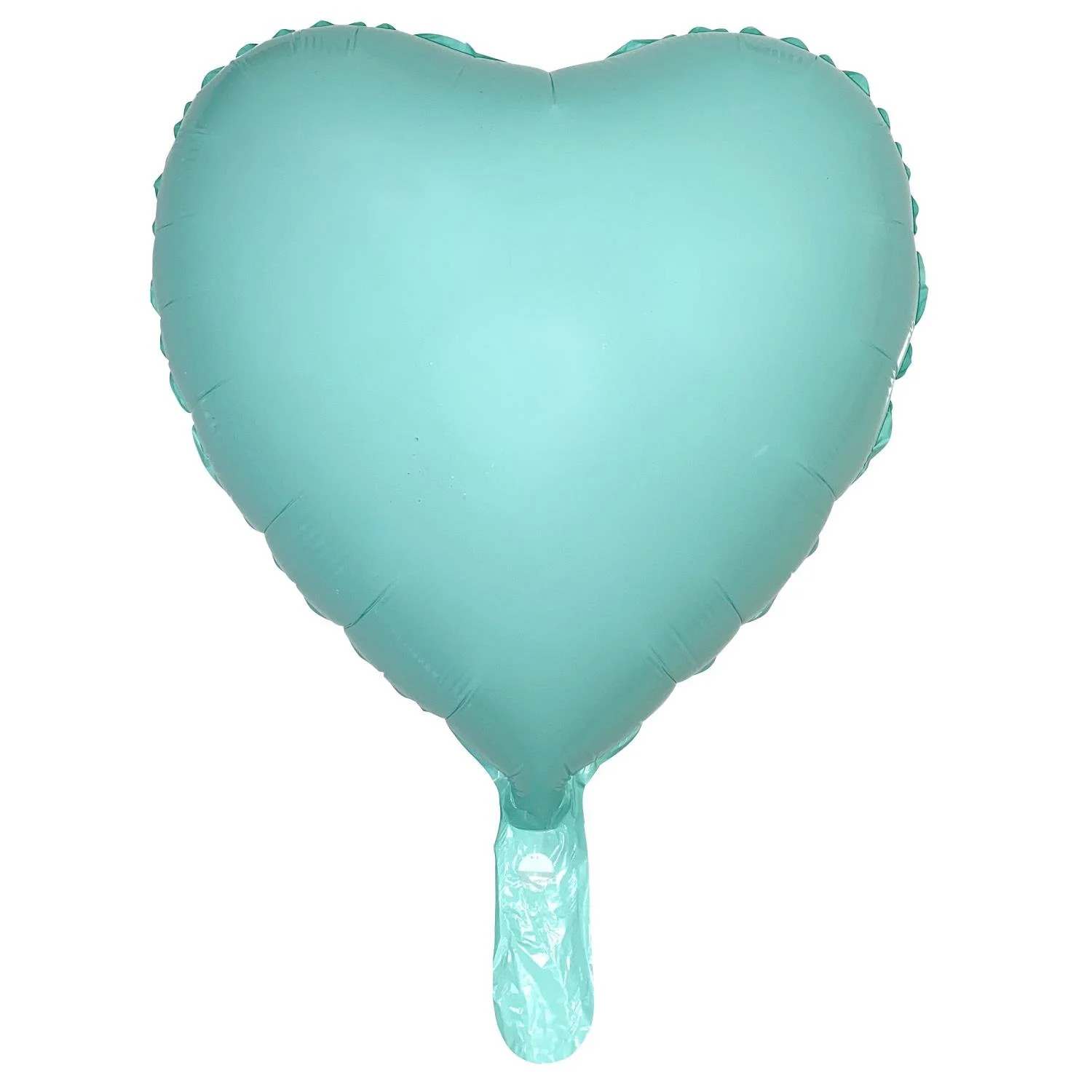 Figür Folyo Balon 18 inç Kalp Makaron Turkuaz