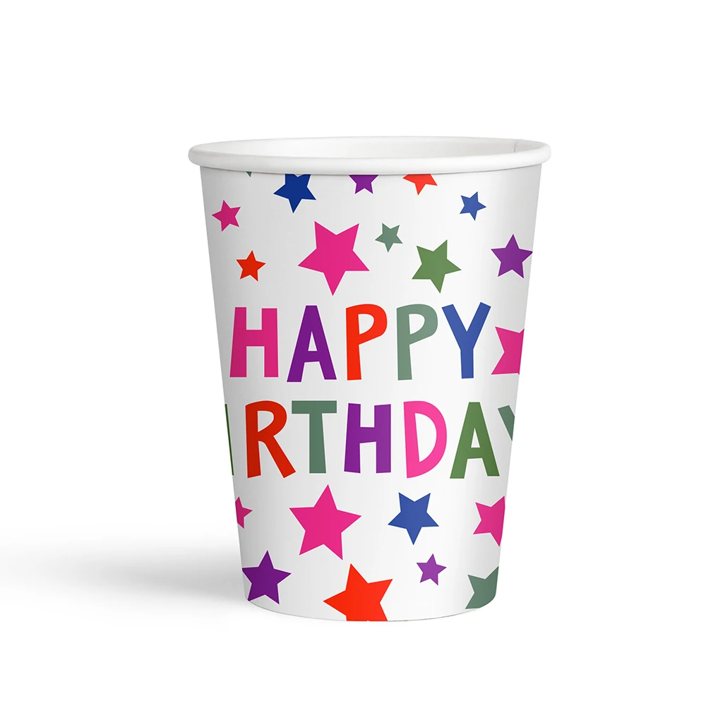 Karton Bardak 8'li White Stars