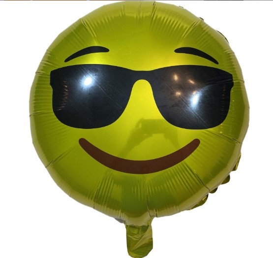 Figür Folyo Balon  Emoji 45 Cm