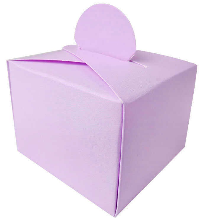 Lokumluk Kare Kutu 25'li 4.5x5.5 Cm - Makaron Lila
