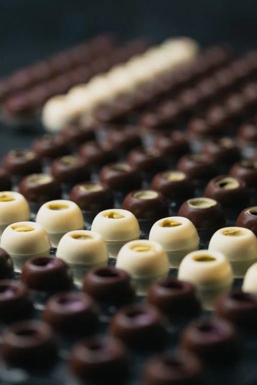 Callebaut Sütlü Çikolatalı Trüf Oluklu Bilye 63'lü