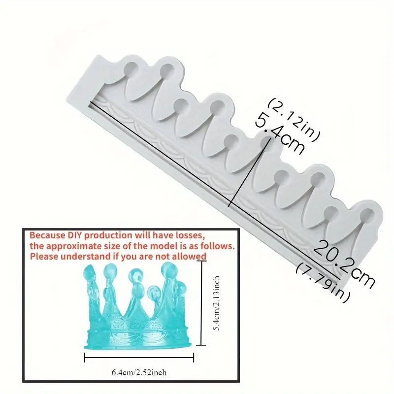 Silikon Kalıp Taç 20 cm 240