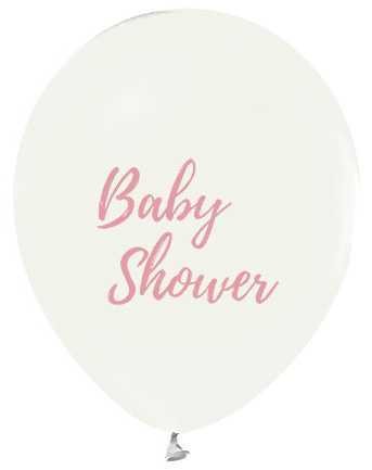 Şeffaf Büyük Balon Baby Shower 5'li Pembe