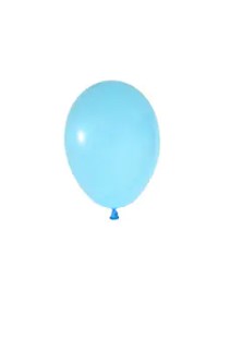 Balon Pastel Renk Küçük Boy 10'lu - Mavi