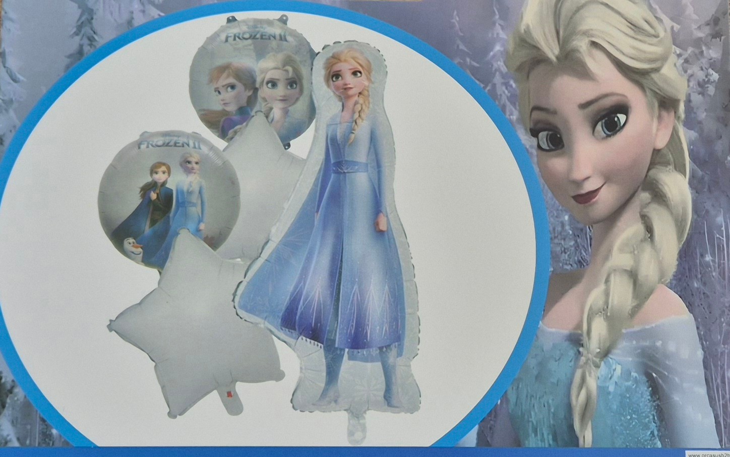 Frozen Elsa 5'li Folyo Balon Seti Orc