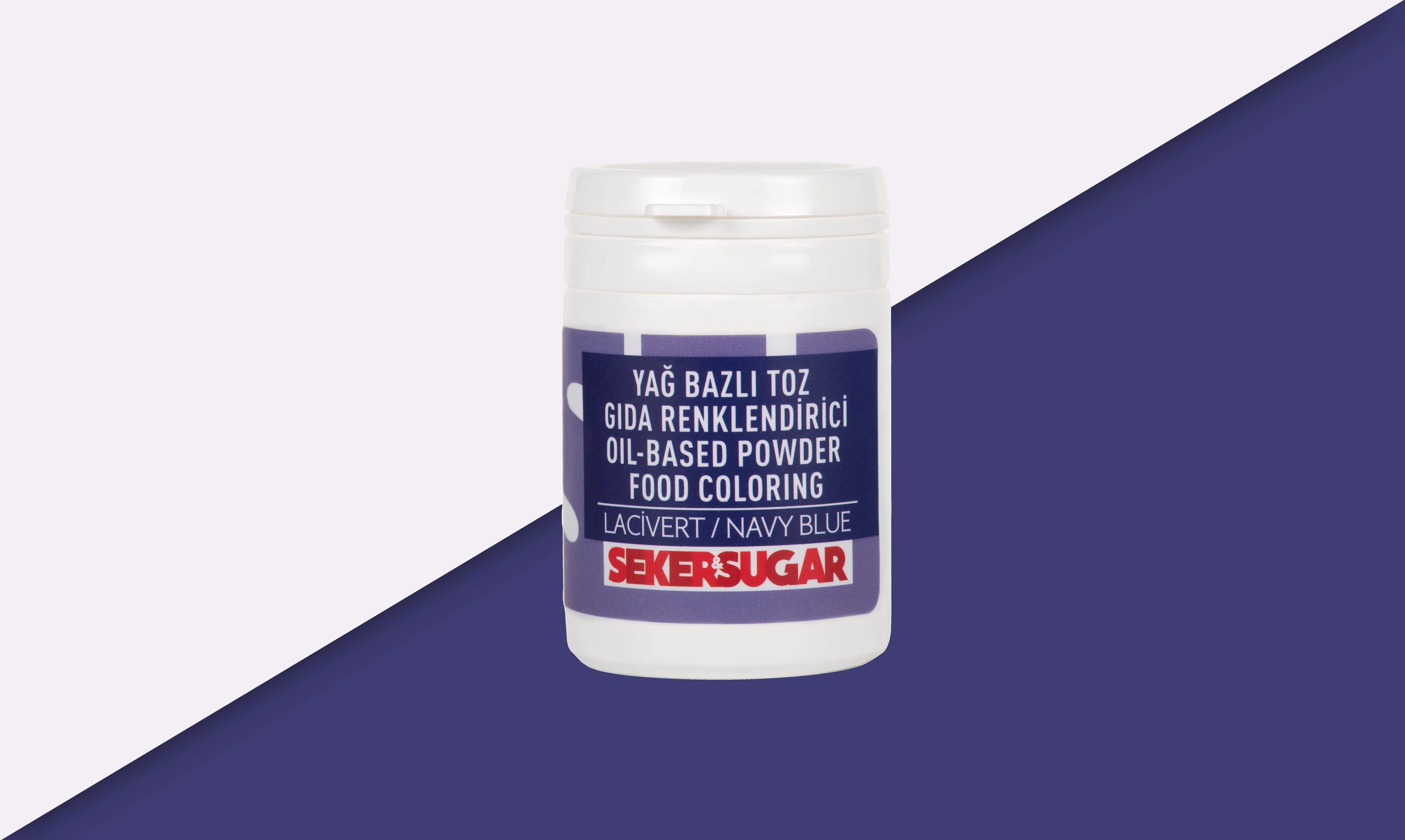 Şeker & Sugar Yağ Bazlı Toz Gıda Boyası 25 Gr - Lacivert