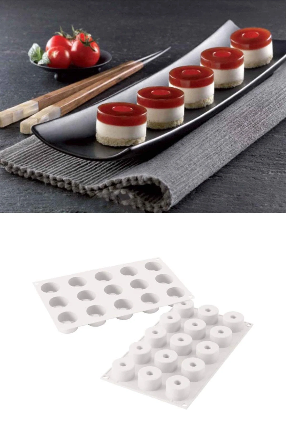 Profesyonel Silikon Kek Kalıbı Sushi Roll