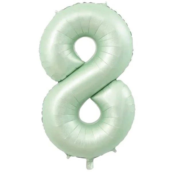 Folyo Balon Rakam Retro Yeşil 76 Cm 34 inç - 8