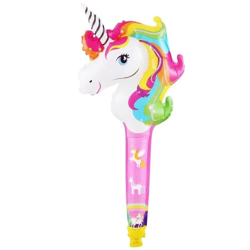 Saplı Figür Folyo Balon Unicorn