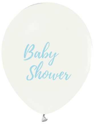 Şeffaf Büyük Balon Baby Shower 5'li Mavi