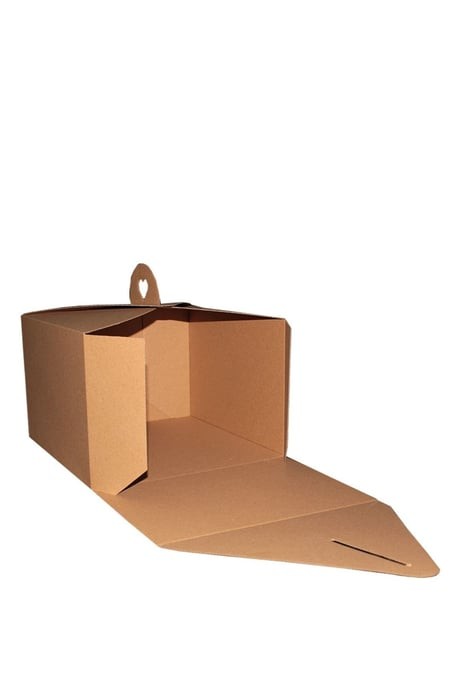 Saplı Pasta Kutusu Kraft 30x30x20 Cm (1PRC)