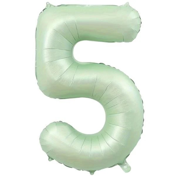 Folyo Balon Rakam Retro Yeşil 76 Cm 34 inç - 5