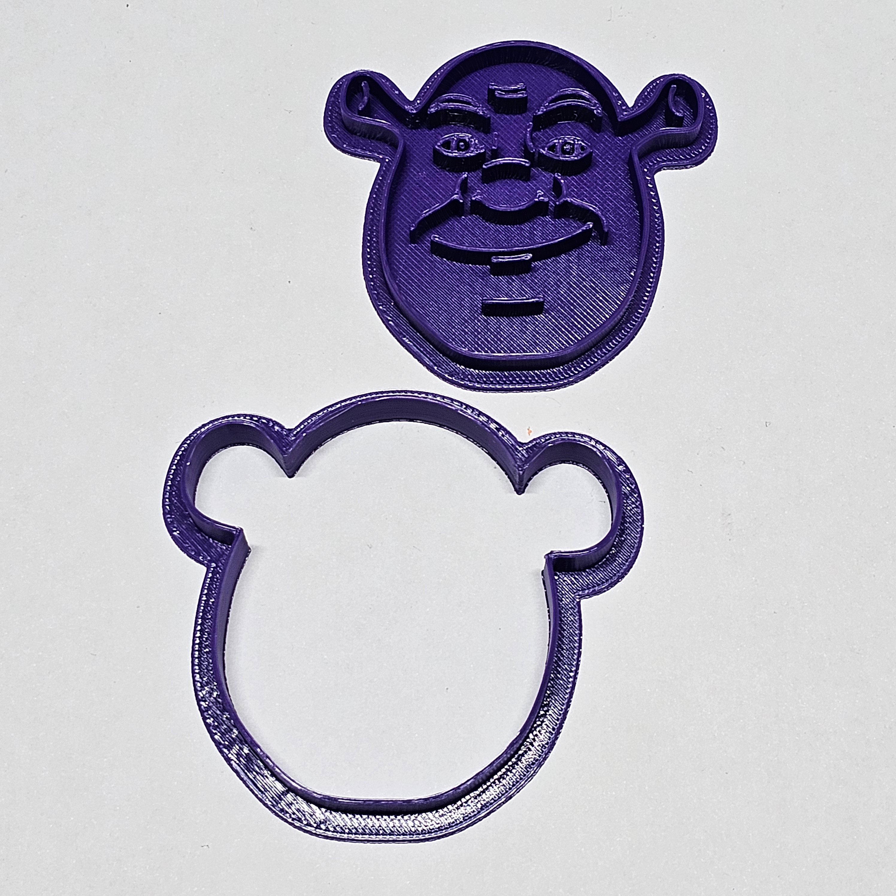 Özel Seri Kurabiye Kalıbı Shrek No:2 (2 Parça)