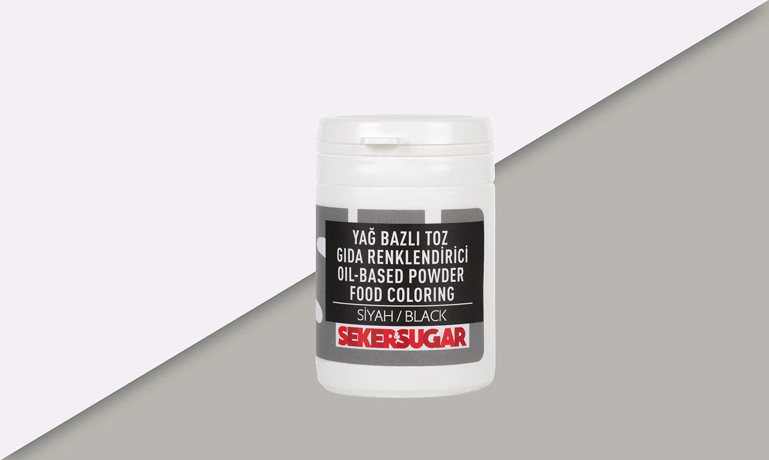Şeker & Sugar Yağ Bazlı Toz Gıda Boyası 25 Gr - Siyah