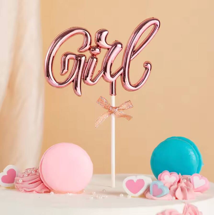 Pasta Üstü Çubuk Süs Girl