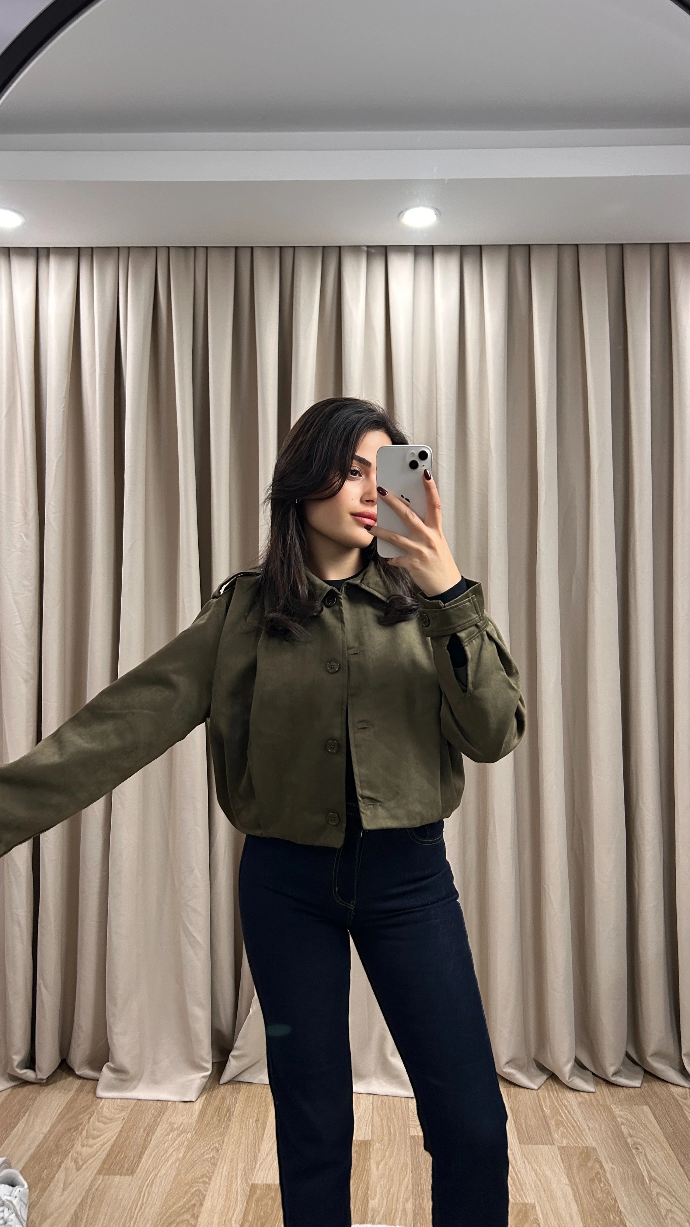 SÜET CEKET - Yeşil