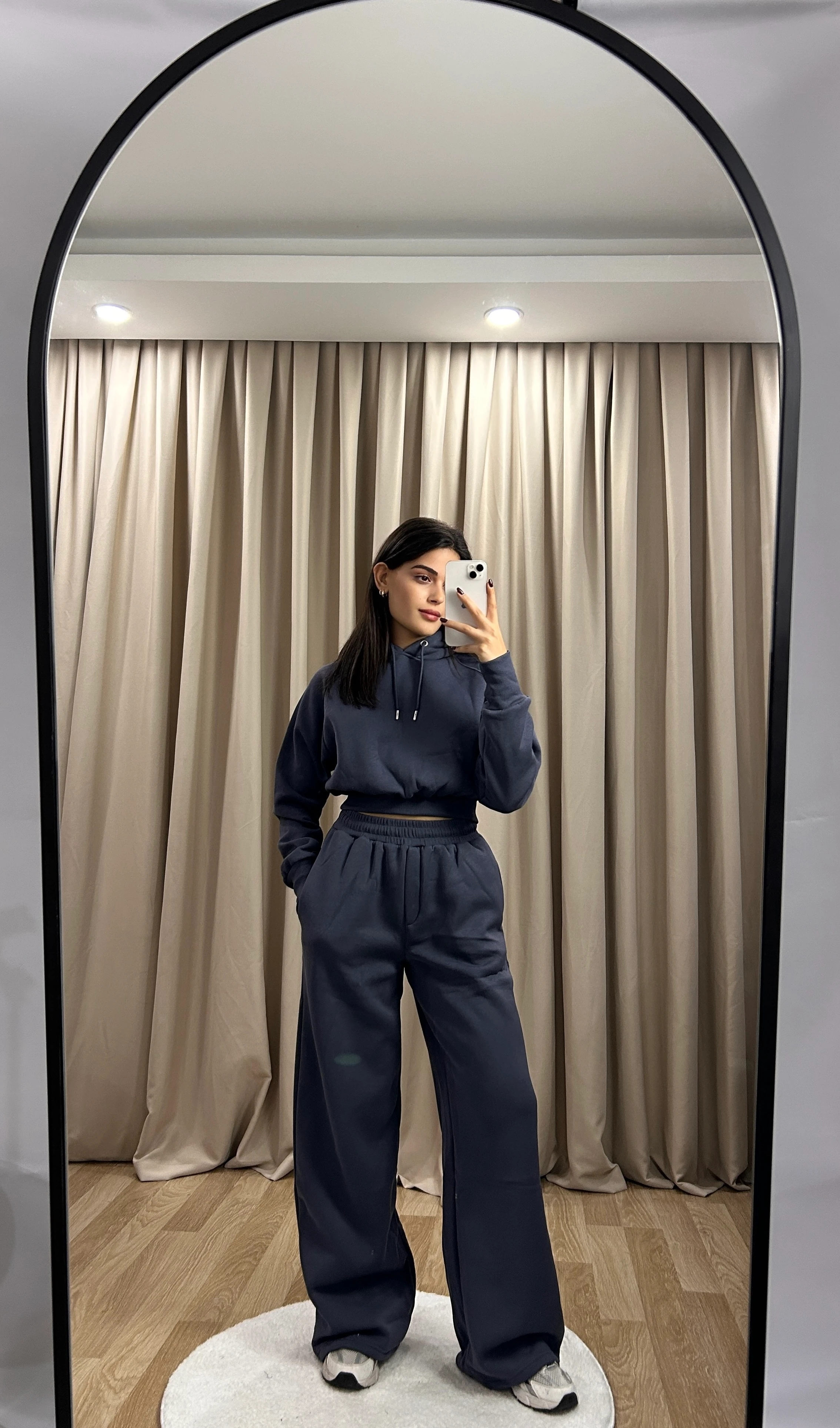 KAPŞONLU EŞOFMAN TAKIM - Antrasit